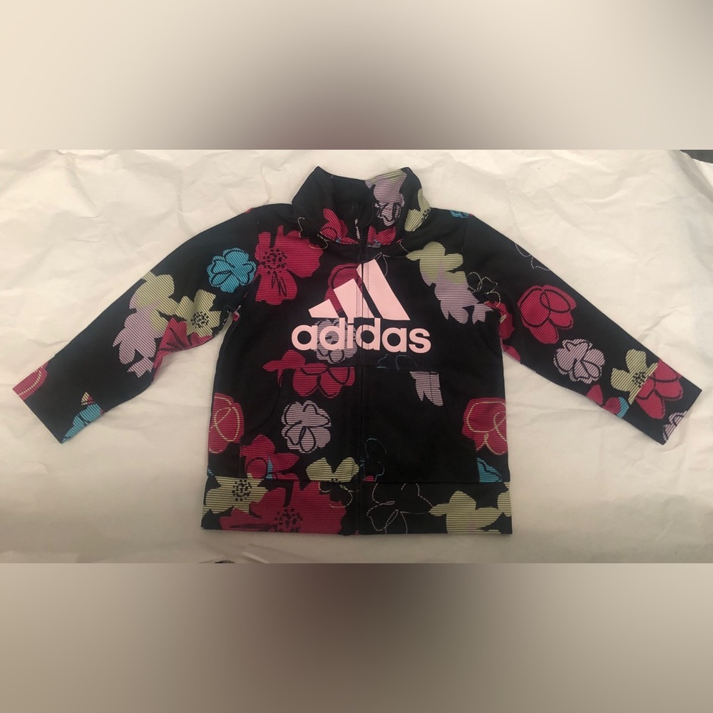 Black Pink Floral jacket 18M